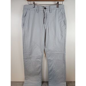 Goodfellow Men's Every Wear Slim Stretch Chino‎ Pants 32x33 Gray Casual Business
